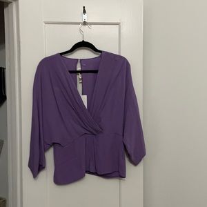 Lilac top size 6 Diane Von Furstenberg